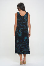 Load image into Gallery viewer, Plus Size Print Tank Long Dress Sleeveless- 7000BN-TXP1-W401
