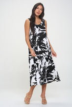 Load image into Gallery viewer, Print  Long Tank Dress -7000BN-TRP1-W403
