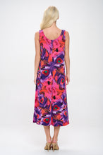 Load image into Gallery viewer, Plus Size Print Tank Long Dress Sleeveless-7000BN-TXP1-W438
