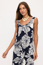 Load image into Gallery viewer, Plus Size Print Tank Long Dress Sleeveless-7000BN-TXP1-W498 - Jostar Online
