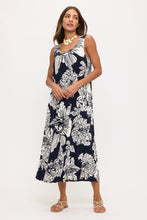 Load image into Gallery viewer, Plus Size Print Tank Long Dress Sleeveless-7000BN-TXP1-W498 - Jostar Online
