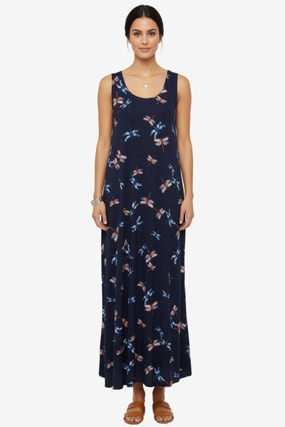 Print  Long Tank Dress Print -7000BN-TRP1-W518