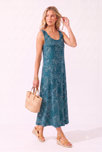 Load image into Gallery viewer, Plus Size Print Tank Long Dress Sleeveless-7000BN-TXP1-W536
