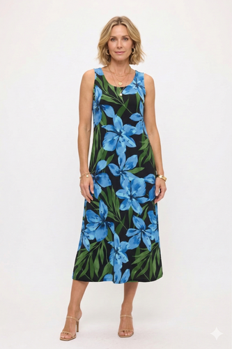 chinese dress ladies Plus Size Double Slit Tank Dress  2020AVE