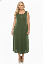 Load image into Gallery viewer, Classic Stretch Tank Maxi Dress-7000BN-TRS1 - Jostar Online

