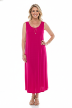 Load image into Gallery viewer, Classic Stretch Tank Maxi Dress-7000BN-TRS1 - Jostar Online

