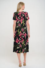 Load image into Gallery viewer, Plus Size Print  Long Dress Short Sleeve - 7002BN-SXP1-W431
