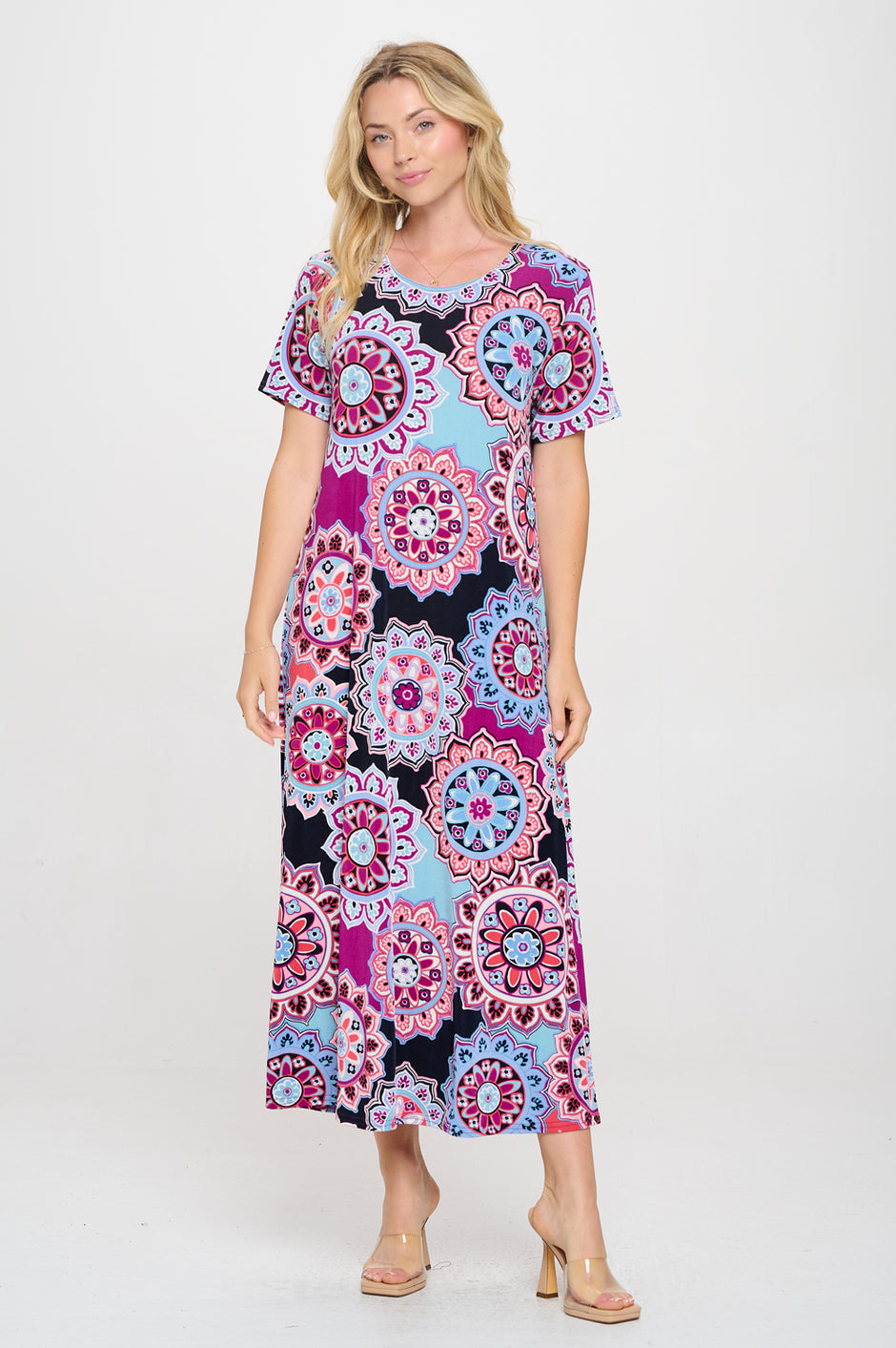 Women’s Long Sleeve Dress Vibrant Print Dresses for Women Page 2