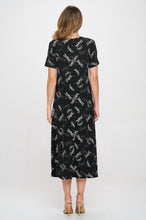Load image into Gallery viewer, Print Long Dress Short Sleeve -7002BN-SRP1-W457
