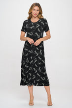 Load image into Gallery viewer, Print Long Dress Short Sleeve -7002BN-SRP1-W457
