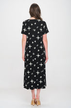 Load image into Gallery viewer, Print Long Dress Short Sleeve -7002BN-SRP1-W466
