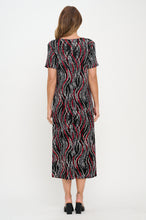 Load image into Gallery viewer, Print Long Dress Short Sleeve -7002BN-SRP1-W469
