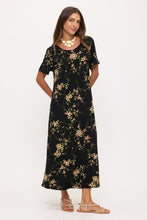 Load image into Gallery viewer, Print Long Dress Short Sleeve -7002BN-SRP1-W481
