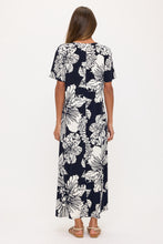 Load image into Gallery viewer, Print Long Dress Short Sleeve -7002BN-SRP1-W498
