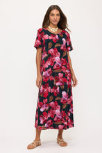 Load image into Gallery viewer, Print Long Dress Short Sleeve -7002BN-SRP1-W505

