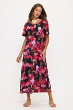 Load image into Gallery viewer, Print Long Dress Short Sleeve -7002BN-SRP1-W505
