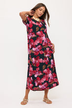 Load image into Gallery viewer, Print Long Dress Short Sleeve -7002BN-SRP1-W505
