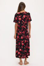 Load image into Gallery viewer, Print Long Dress Short Sleeve -7002BN-SRP1-W508
