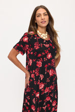 Load image into Gallery viewer, Print Long Dress Short Sleeve -7002BN-SRP1-W508
