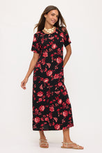 Load image into Gallery viewer, Print Long Dress Short Sleeve -7002BN-SRP1-W508
