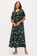 Load image into Gallery viewer, Print Long Dress Short Sleeve -7002BN-SRP1-W508

