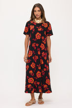 Load image into Gallery viewer, Print Long Dress Short Sleeve -7002BN-SRP1-W509
