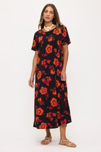 Load image into Gallery viewer, Print Long Dress Short Sleeve -7002BN-SRP1-W509

