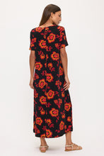 Load image into Gallery viewer, Print Long Dress Short Sleeve -7002BN-SRP1-W509
