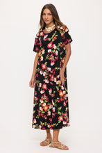 Load image into Gallery viewer, Print Long Dress Short Sleeve -7002BN-SRP1-W510
