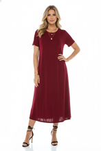 Load image into Gallery viewer, Classic Stretch Long Dress Short Sleeve-7002BN-SRS1
