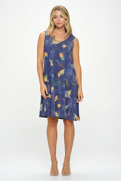 Print Missy Tank Dress-7003BN-TRD1-D007