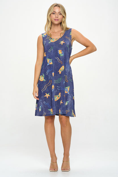 Print Missy Tank Dress-7003BN-TRD1-D007