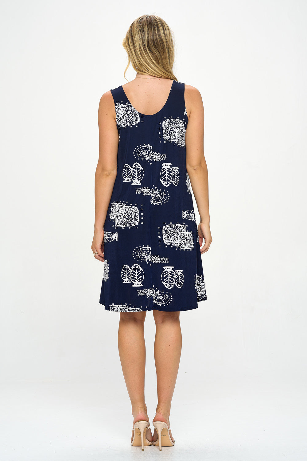 Plus Size Print Missy Tank Dress-7003BN-TXP1-W425