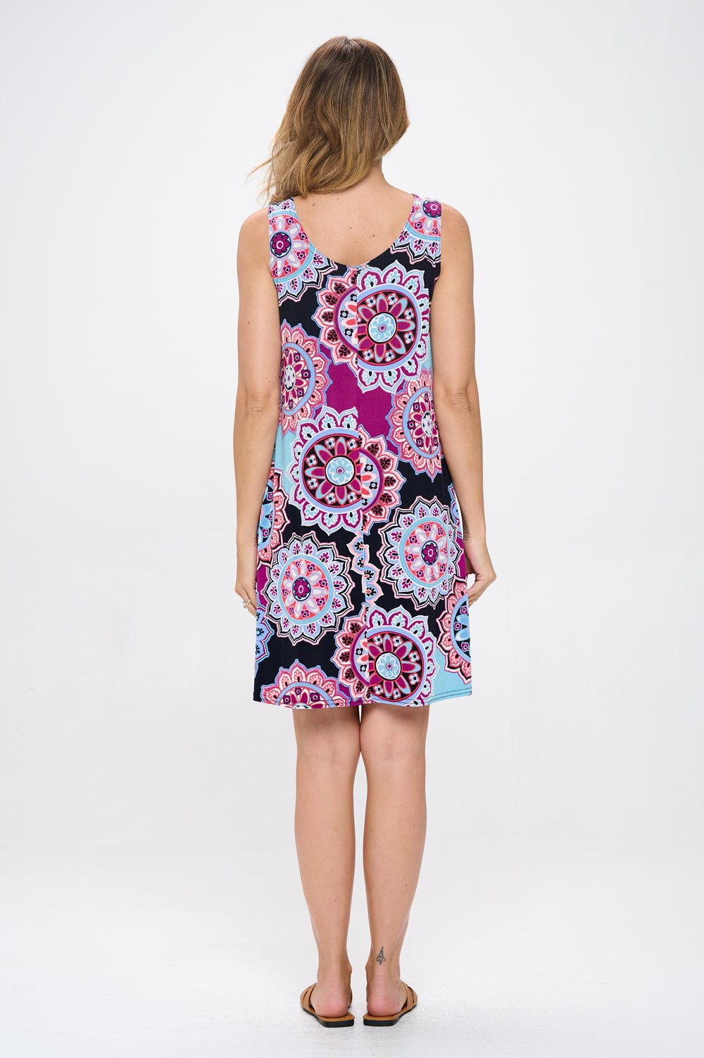 Print Missy Tank Dress-7003BN-TRP1-W439