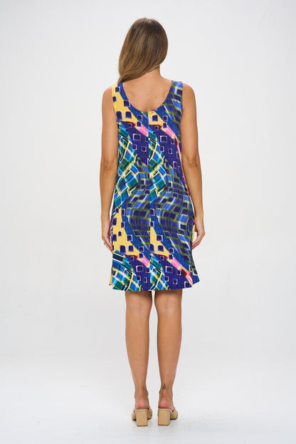 Print Missy Tank Dress-7003BN-TRP1-W441