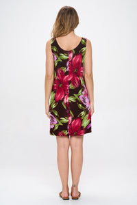 Plus Size Print Missy Tank Dress- 7003BN-TXP1-W442