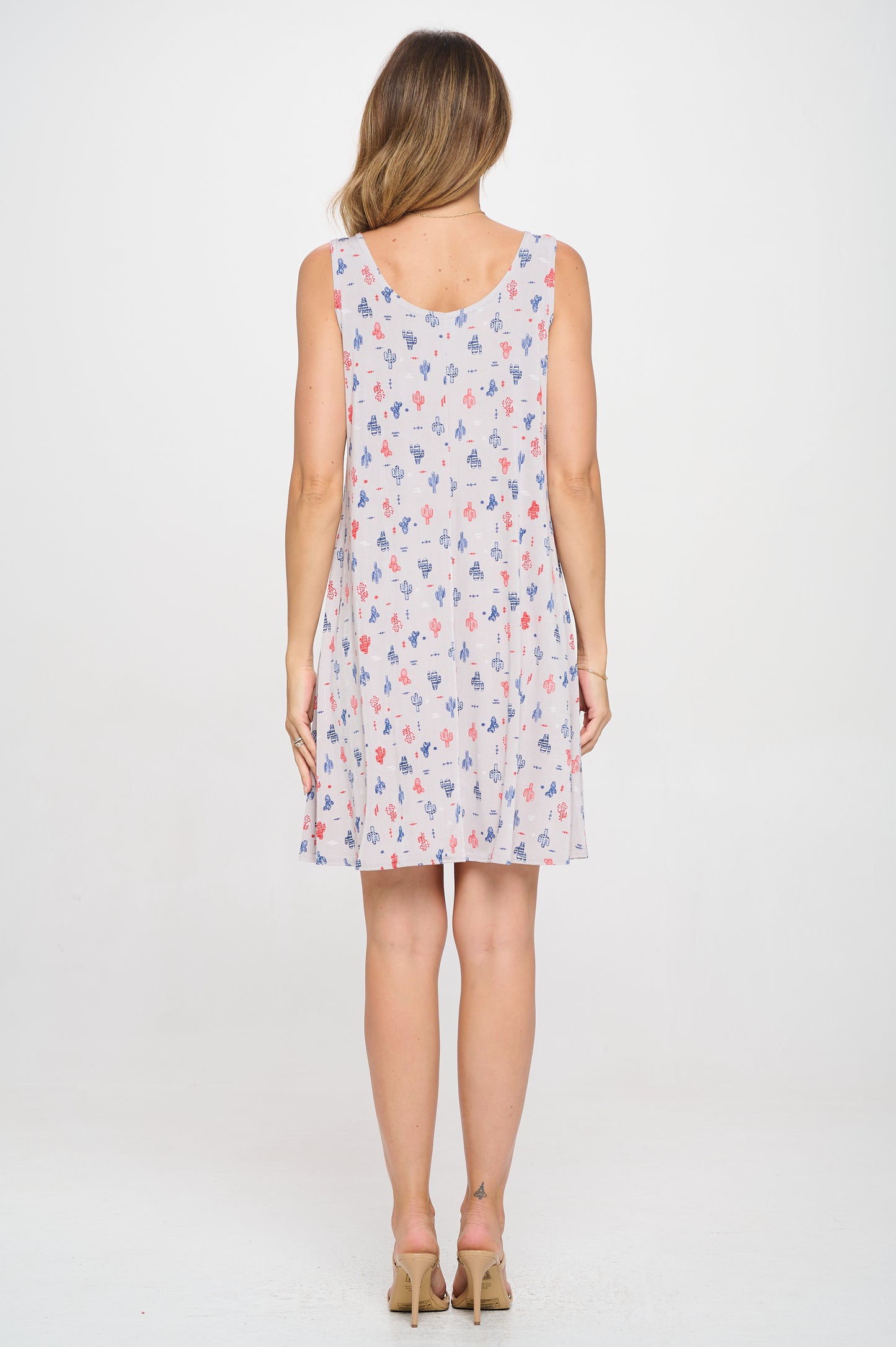 Print Missy Tank Dress-7003BN-TRP1-W463