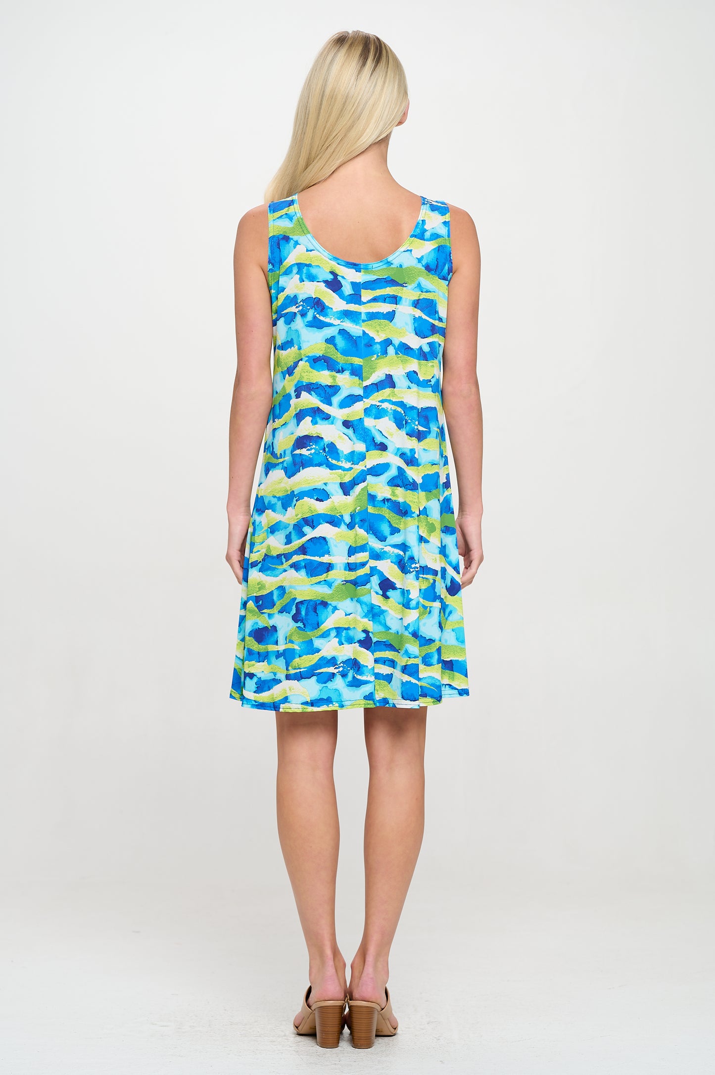 Print Missy Tank Dress Sleeveless Prints - 7003HT-TRD1-D010