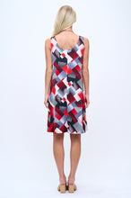 Load image into Gallery viewer, Printed Sleeveless Dress- 7003HT-TRP1-W455 - Jostar Online
