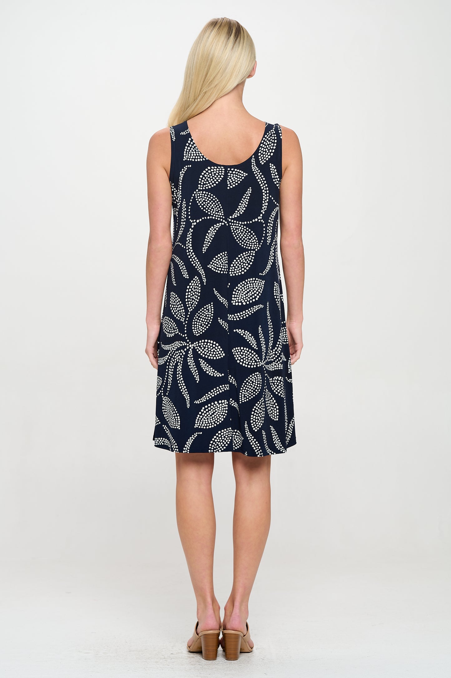 Print Missy Tank Dress Sleeveless Prints - 7003HT-TRP1-W446