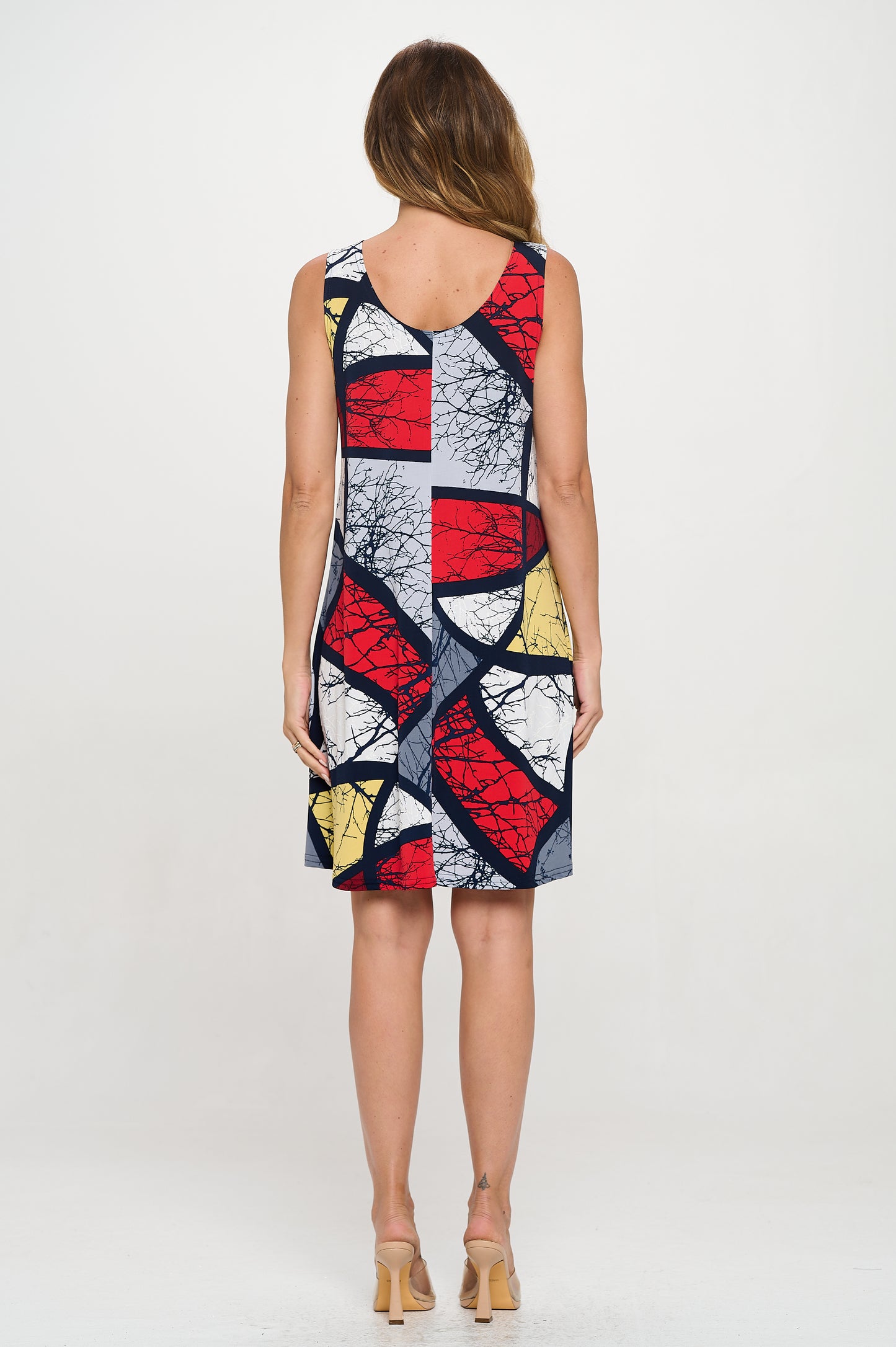 Print Missy Tank Dress Sleeveless Prints - 7003HT-TRP1-W450