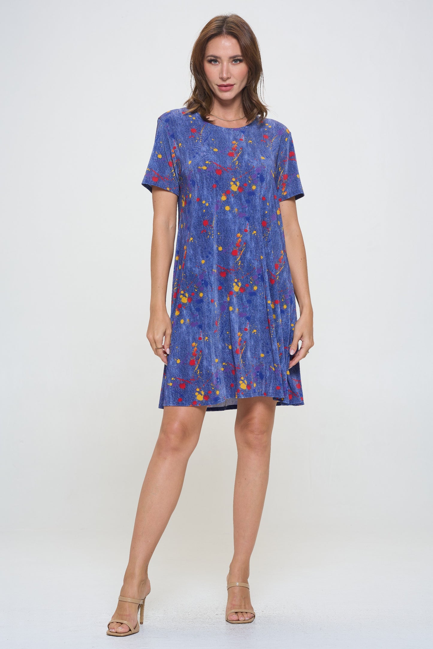 BNS Missy Dress Short Sleeve Print-7004BN-SRD1-D006