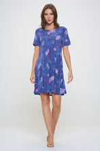 Load image into Gallery viewer, Plus Size Print Missy Dress Short Sleeve-7004BN-SXD1-D007
