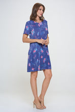 Load image into Gallery viewer, Plus Size Print Missy Dress Short Sleeve-7004BN-SXD1-D007
