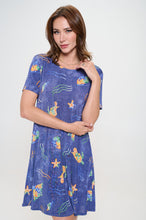 Load image into Gallery viewer, Plus Size Print Missy Dress Short Sleeve-7004BN-SXD1-D007
