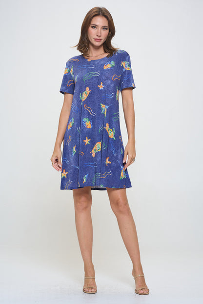 BNS Missy Dress Short Sleeve Print-7004BN-SRD1-D007
