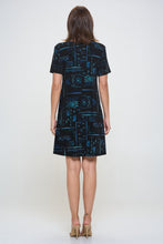 Load image into Gallery viewer, Plus Size Print Missy Dress Short Sleeve-7004BN-SXP1-W401
