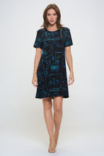 Load image into Gallery viewer, Plus Size Print Missy Dress Short Sleeve-7004BN-SXP1-W401
