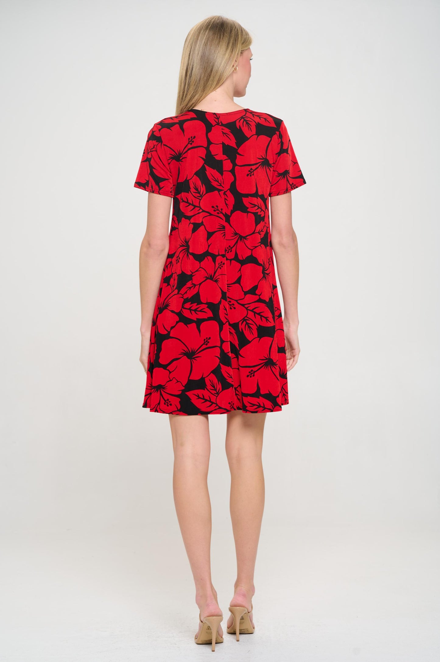 Plus Size Print Missy Dress Short Sleeve-7004BN-SXP1-W432