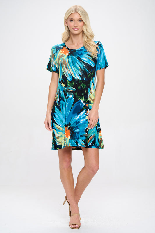 BNS Missy Dress Short Sleeve Print-7004BN-SRP1-W440